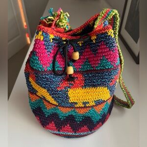 NEW Wayuu Colorful Handmade Mochila Bag Crossbody Handwoven Women's Bag